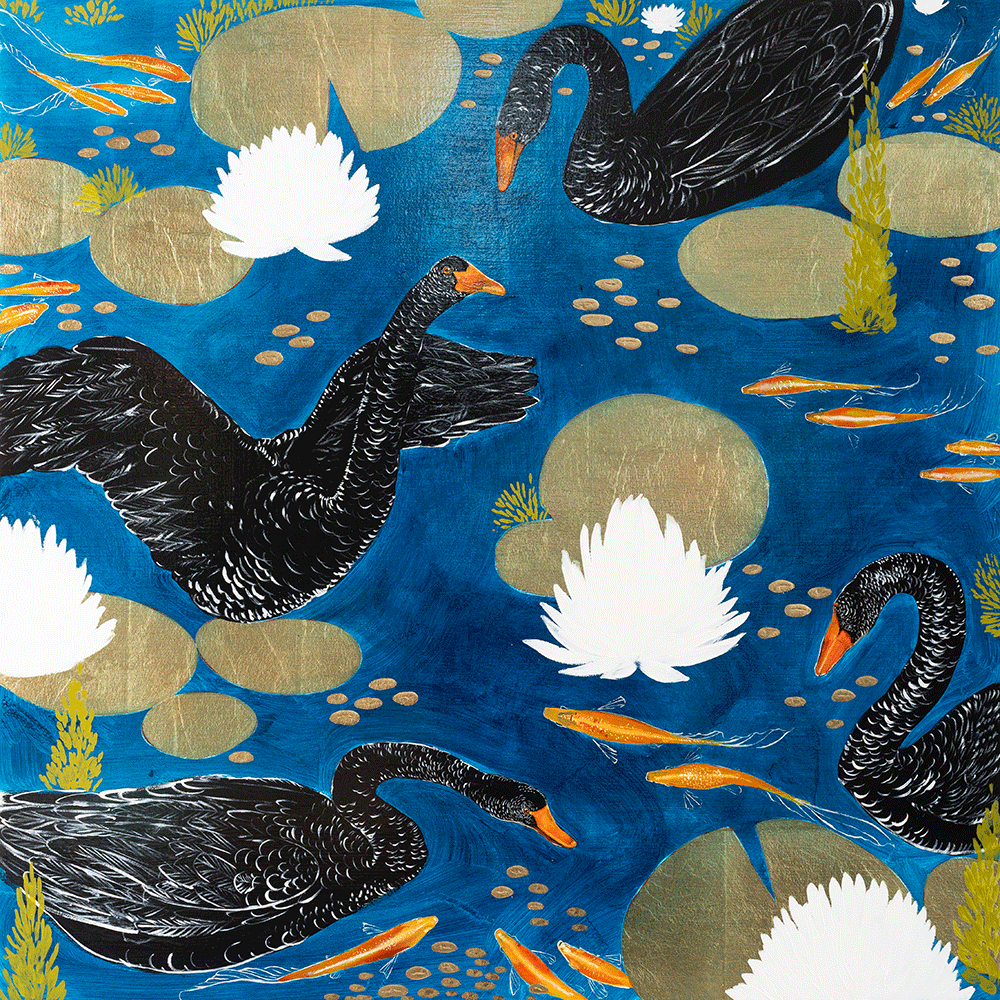 Black Swan Pond 36 x 36