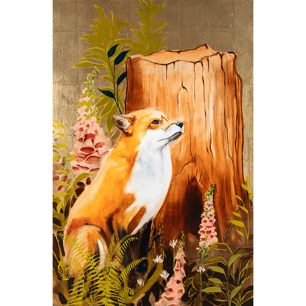 Fox & Foxgloves 36 x 24